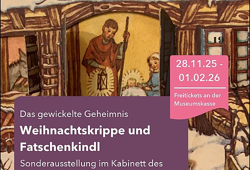 Plakat Krippe mit Sonderaustellung