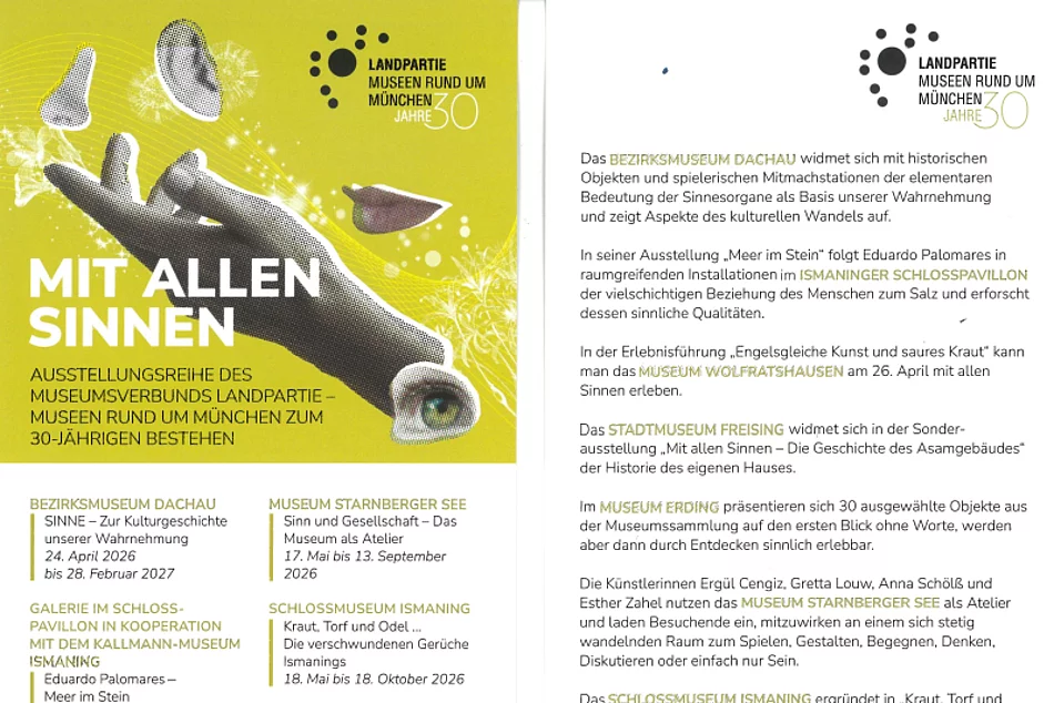 Plakat mit Programm der Landpartie