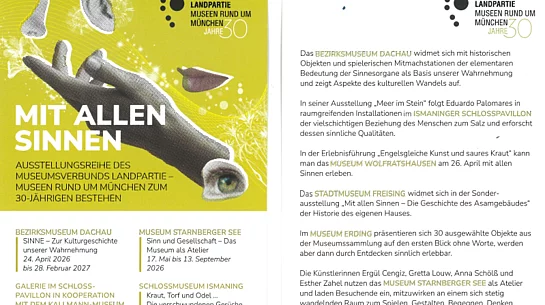 Plakat mit Programm der Landpartie